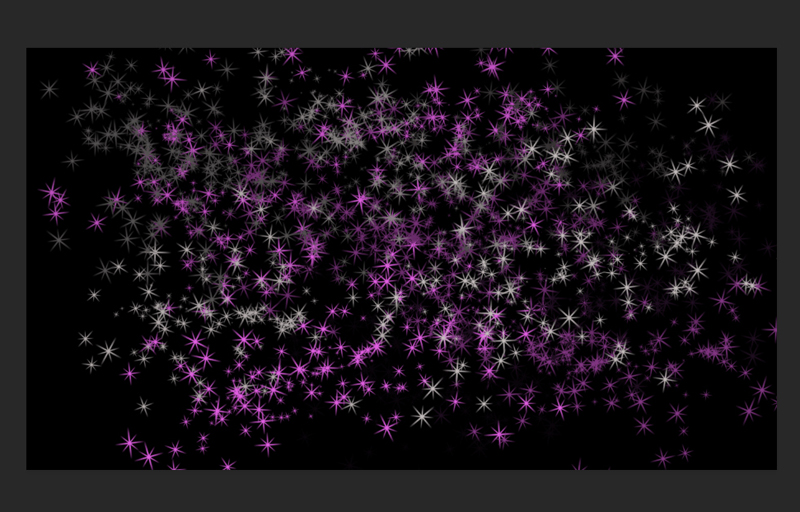 Photoshop 画面いっぱいにキラキラな星を散らす方法 ゆずゆろぐ