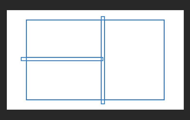 Photoshop で簡単にコマ割りをする方法 マンガ ゆずゆろぐ