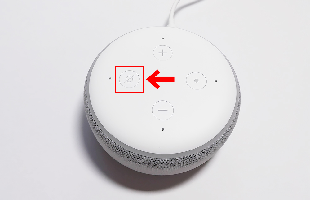 Echo Dot　マイクオフボタン