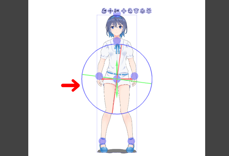 CLIP STUDIO 3Dデッサン人形の腰の角度を変える
