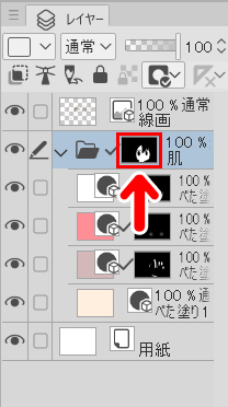 フォルダの右のサムネイルをクリック