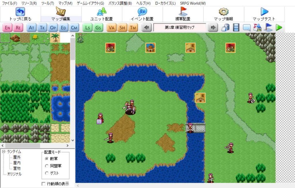 SRPG Studio　マップ画面