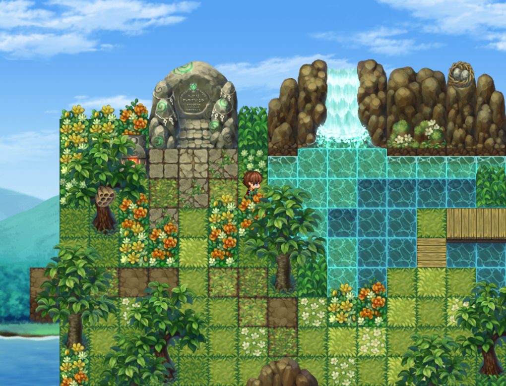 グリッドマップタイル素材集ツクールエディション　サンプルゲーム