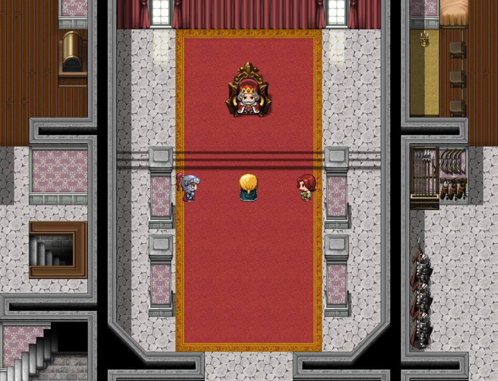【RPGツクールMZ】FSM マップ素材集 ～城と城下町セット～　城内