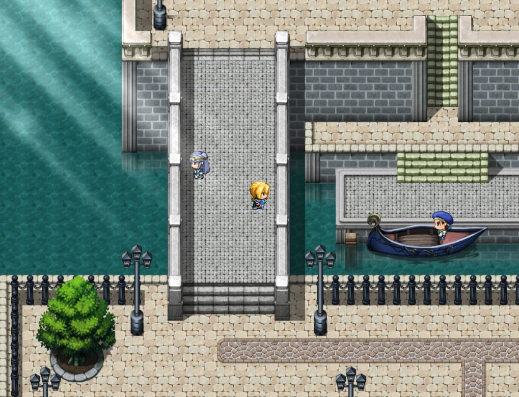 【RPGツクールMZ】FSM マップ素材集 ～城と城下町セット～　水の都