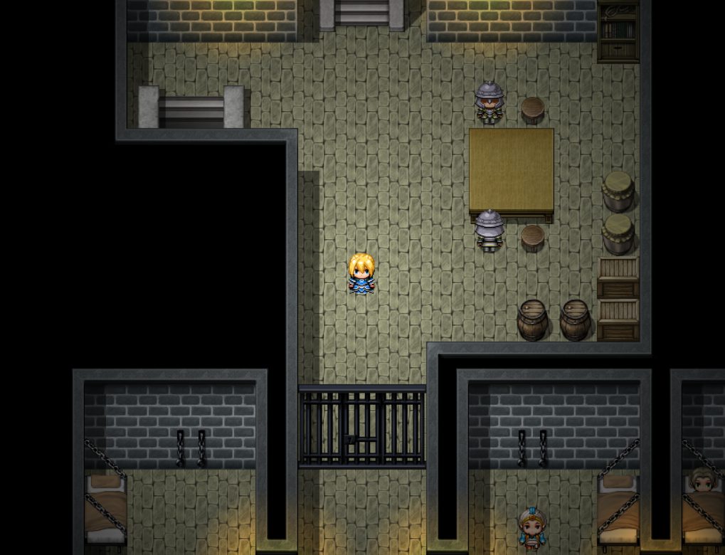 【RPGツクールMZ】FSM マップ素材集 ～城と城下町セット～　牢