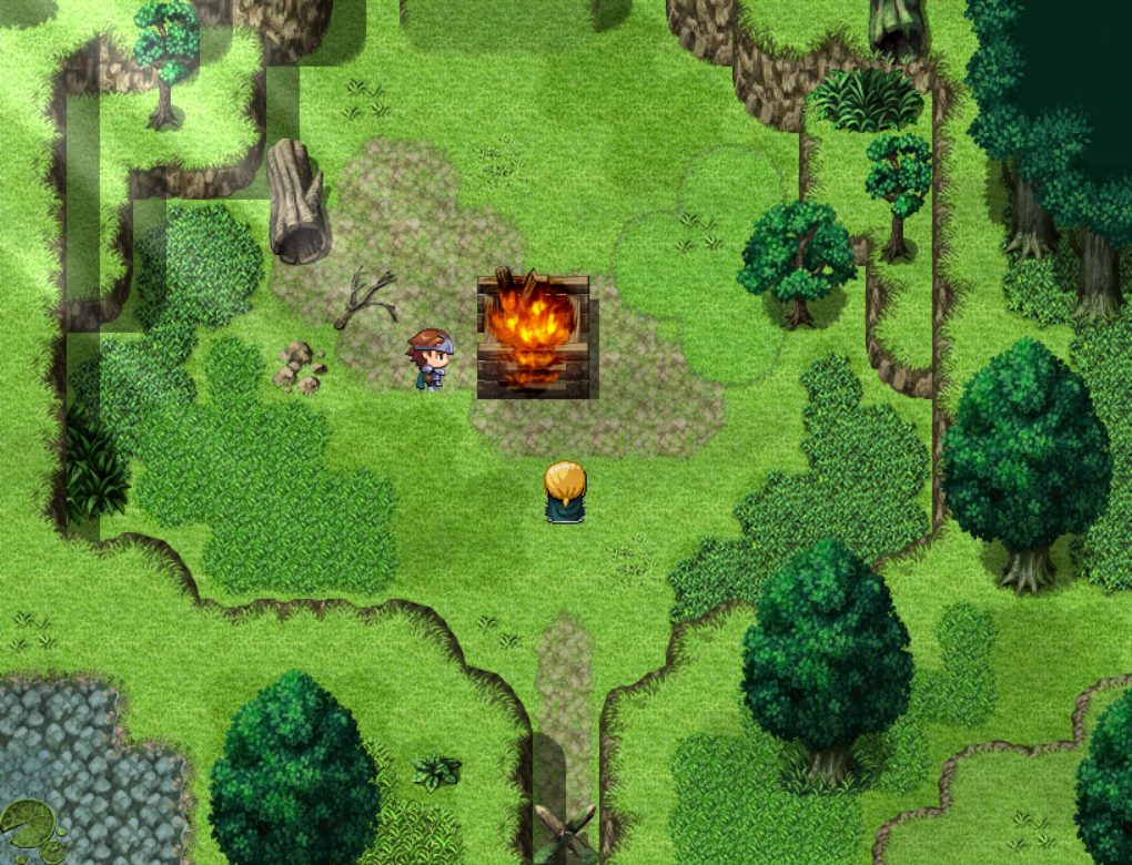 【RPGツクールMZ】FSM マップ素材集 ～森と洞窟セット～　森